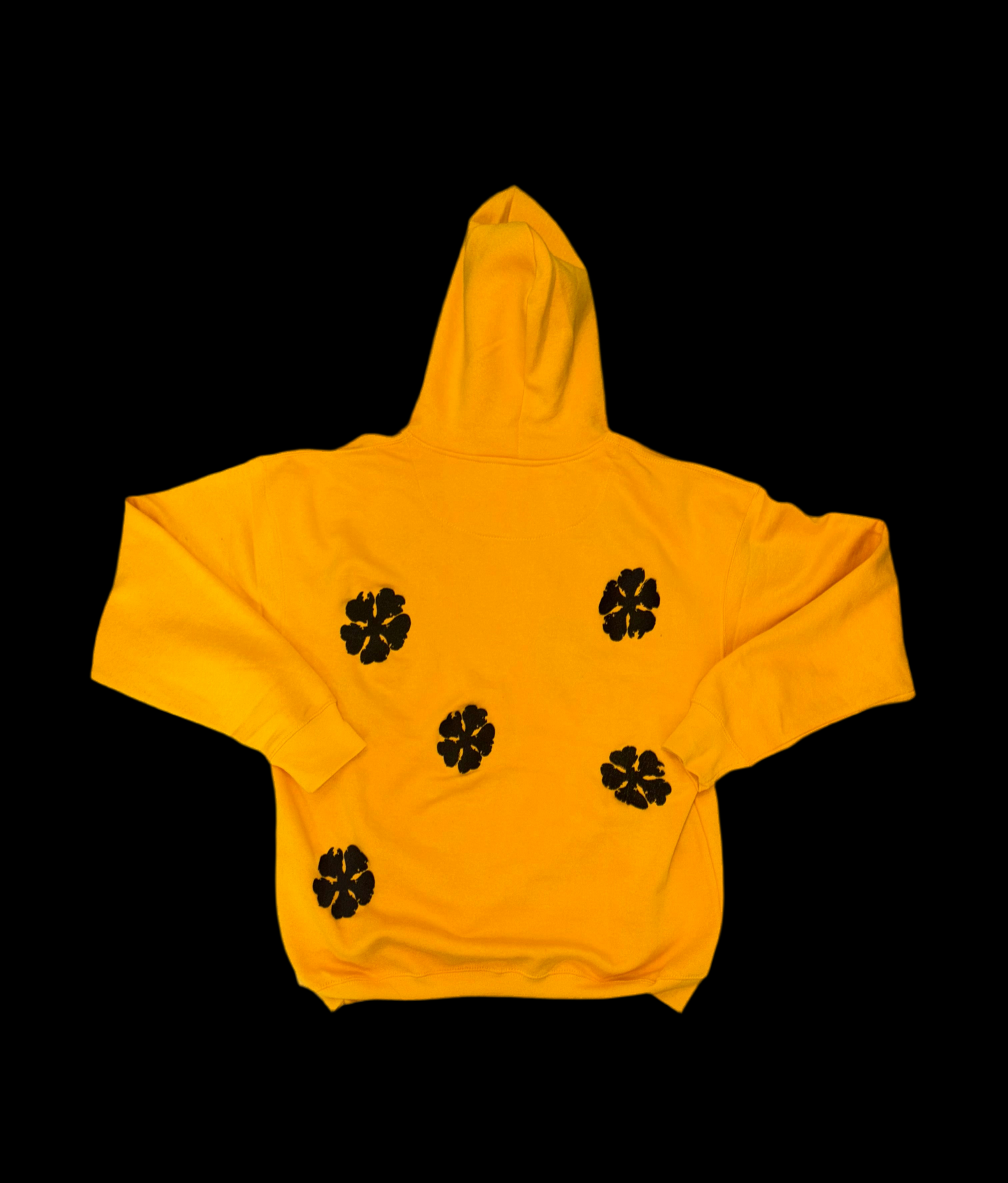 Embroidered clover hoodie