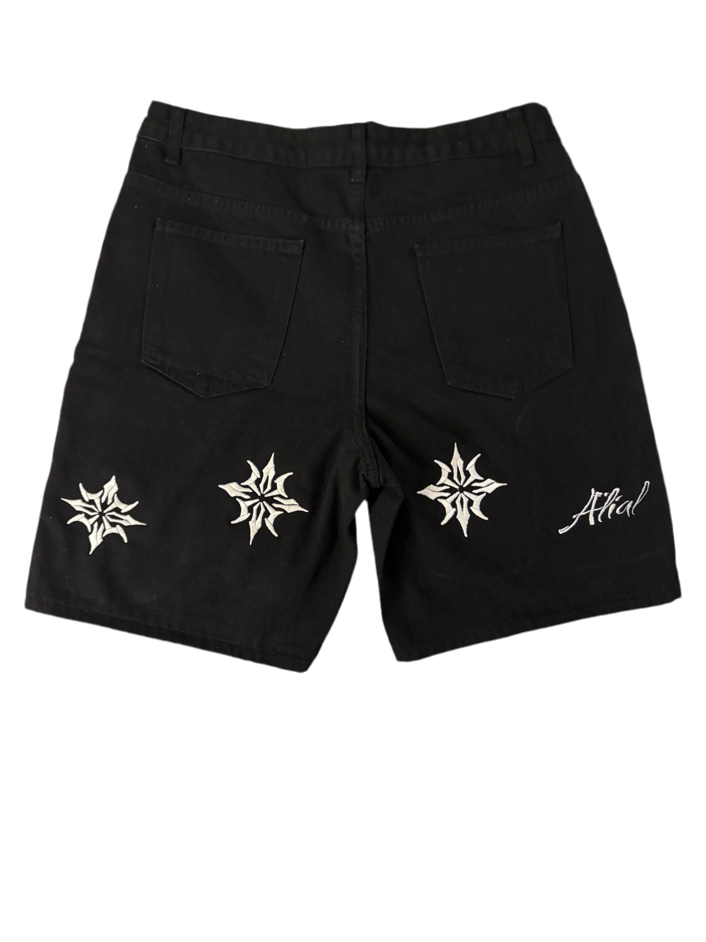 Embroidered Star jorts
