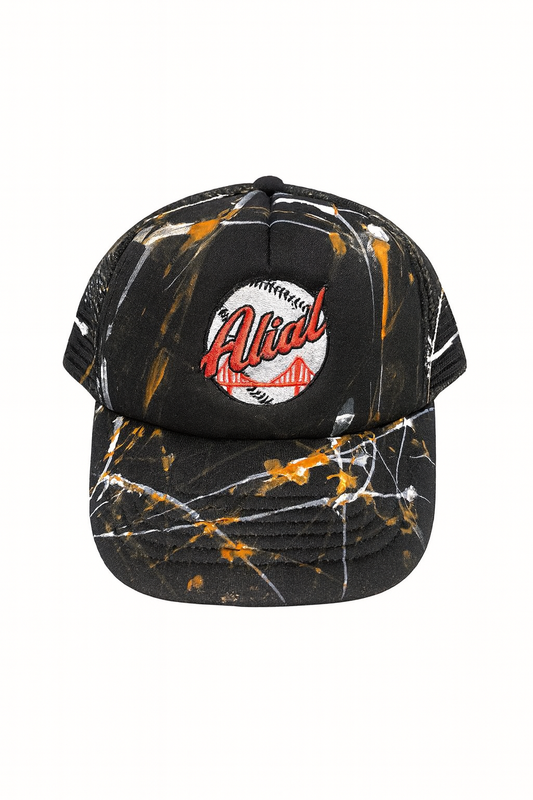 A’lial paint splattered sf hat